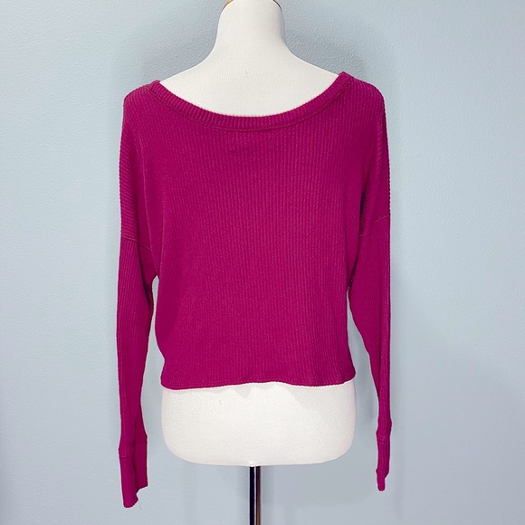 ABERCROMBIE & FITCH Tie-front Knit Top, Size S - Picture 2 of 4